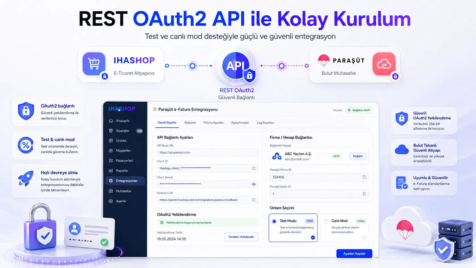 Paraşüt e-Fatura & Ön Muhasebe Entegrasyonu screenshot