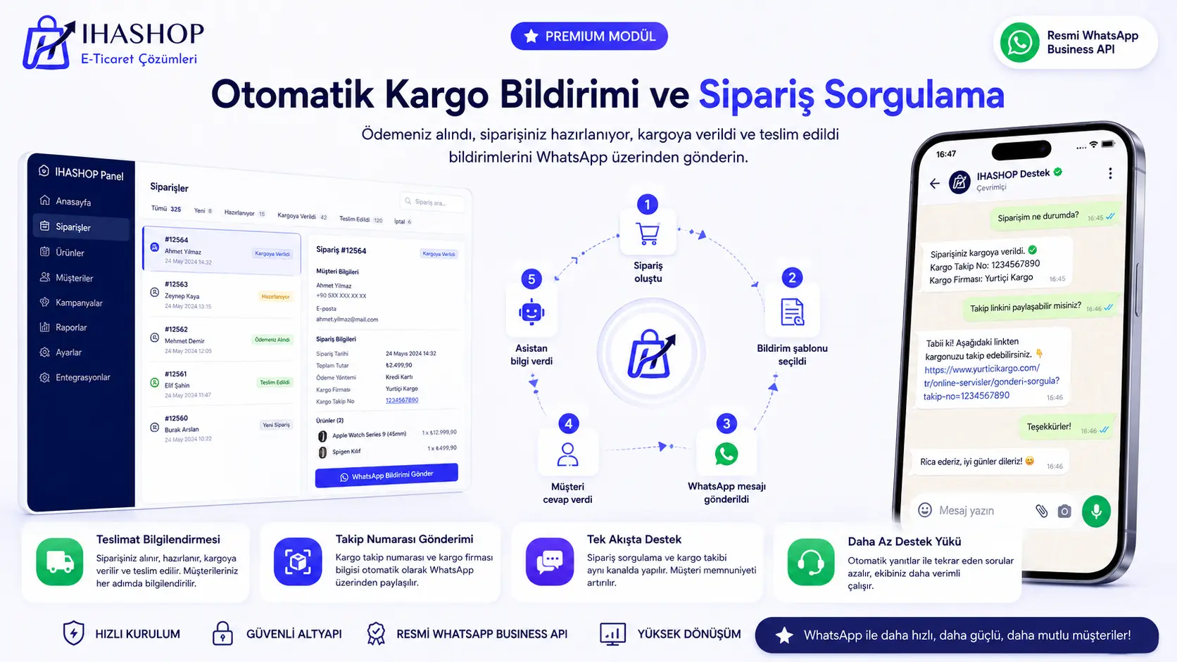 WhatsApp Destek Modülü screenshot