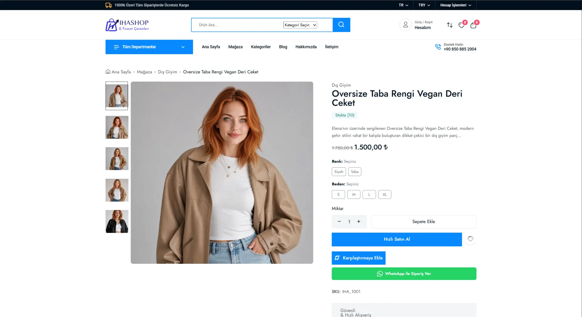 IHASHOP Classic – Çok Amaçlı Genel E-Ticaret Teması screenshot